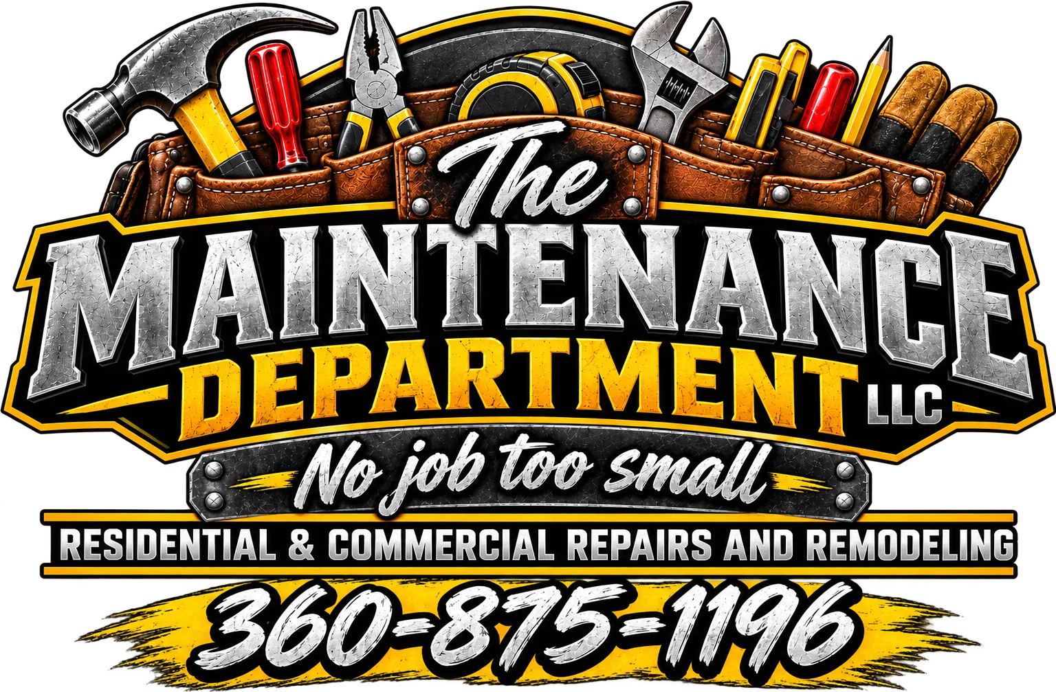 The Maintenance Department LLC – residential & commercial repairs and remodeling. Call 360-875-1196